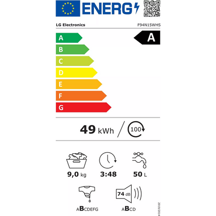 Lave linge compact LG