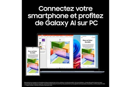 PC portable Samsung Galaxy Book4 Edge 15,6″ Copilot+ Snapdragon® X 16 Go RAM 512 Go SSD Gris glacier