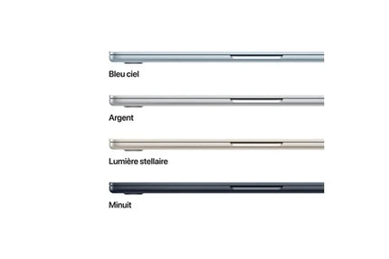 MacBook APPLE MACBOOK AIR 13″ 256 GO SSD 16 GO RAM PUCE M4 CPU 10 CŒURS GPU 8 CŒURS LUMIÈRE STELLAIRE