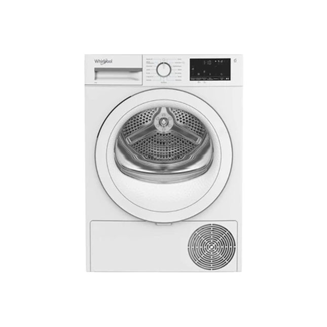 Sèche-linge pompe à chaleur Whirlpool Ppe chal.8kg.15pr.p54,5.6sens. cwsd83mwwsfr