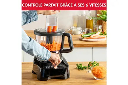 Robot multifonction Moulinex DoubleForce 1000 W avec Blender, 8 accessoires FP821811