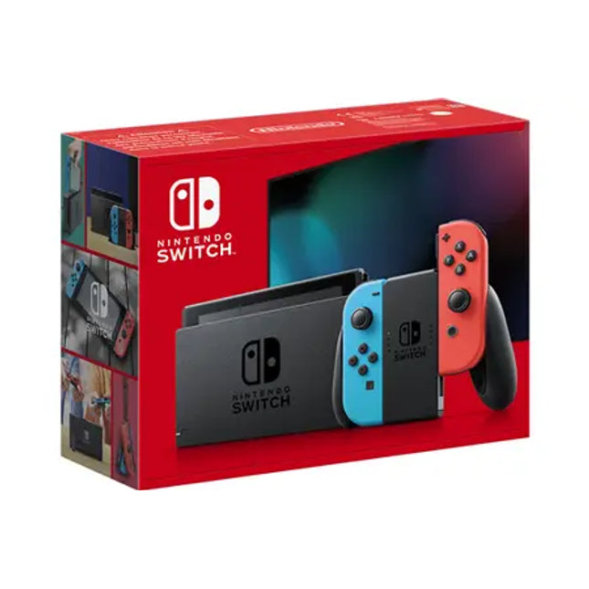 Console Nintendo Switch Nintendo avec paire de Joy-Con Rouge et Bleu Neon V3