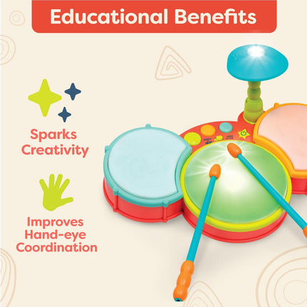 Little Beats Kids Drum Set – Musical Instrument